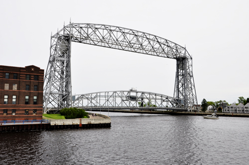 the Aerial Lift Bridge in Duluth MN